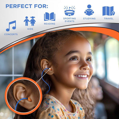 Just for Kids Ear Plugs-6 Pack (18 Total Pairs)