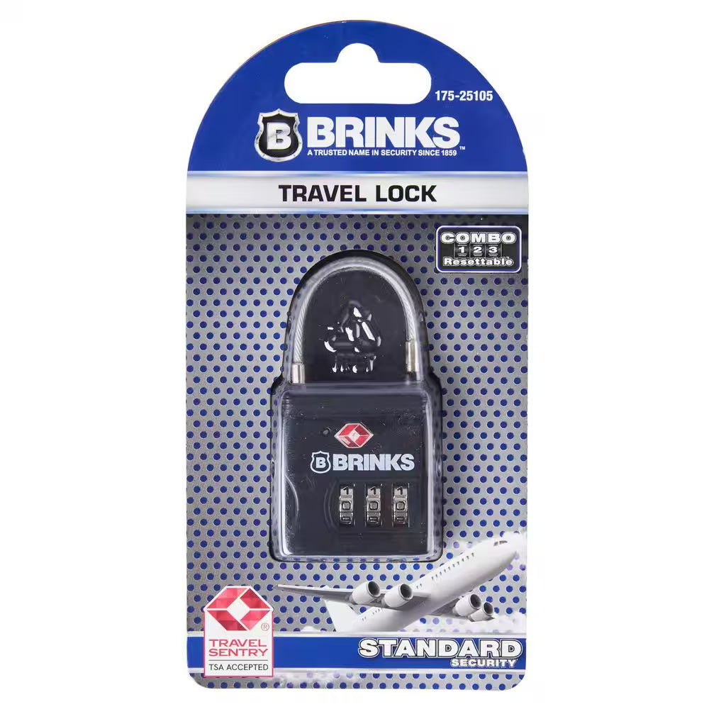 25 Mm Combination Padlock TSA Lock with Cable