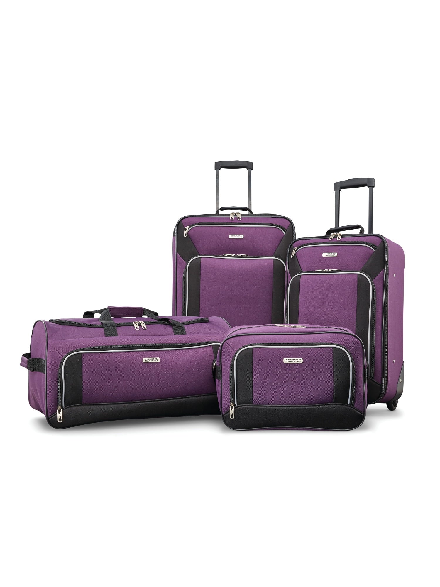 Fieldbrook XLT Travel/Luggage Case (Suitcase) Travel Essential, Purple, Black