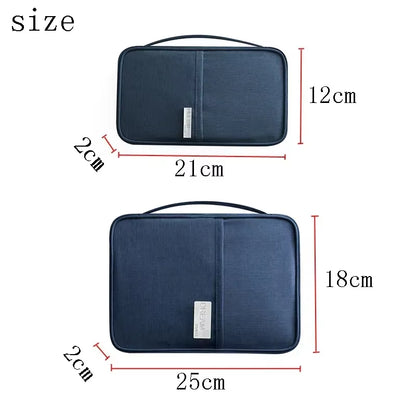 Women Travel Passport Holder Cover Case Organizer Multi-Function Men Waterproof Family Document Organizer Travel Accessories Bag