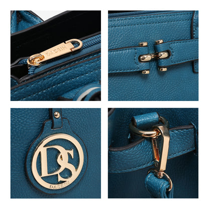 Women Satchel Purses Handbags Belted Top-Handle Work Tote Shoulder Bags with Long Strap