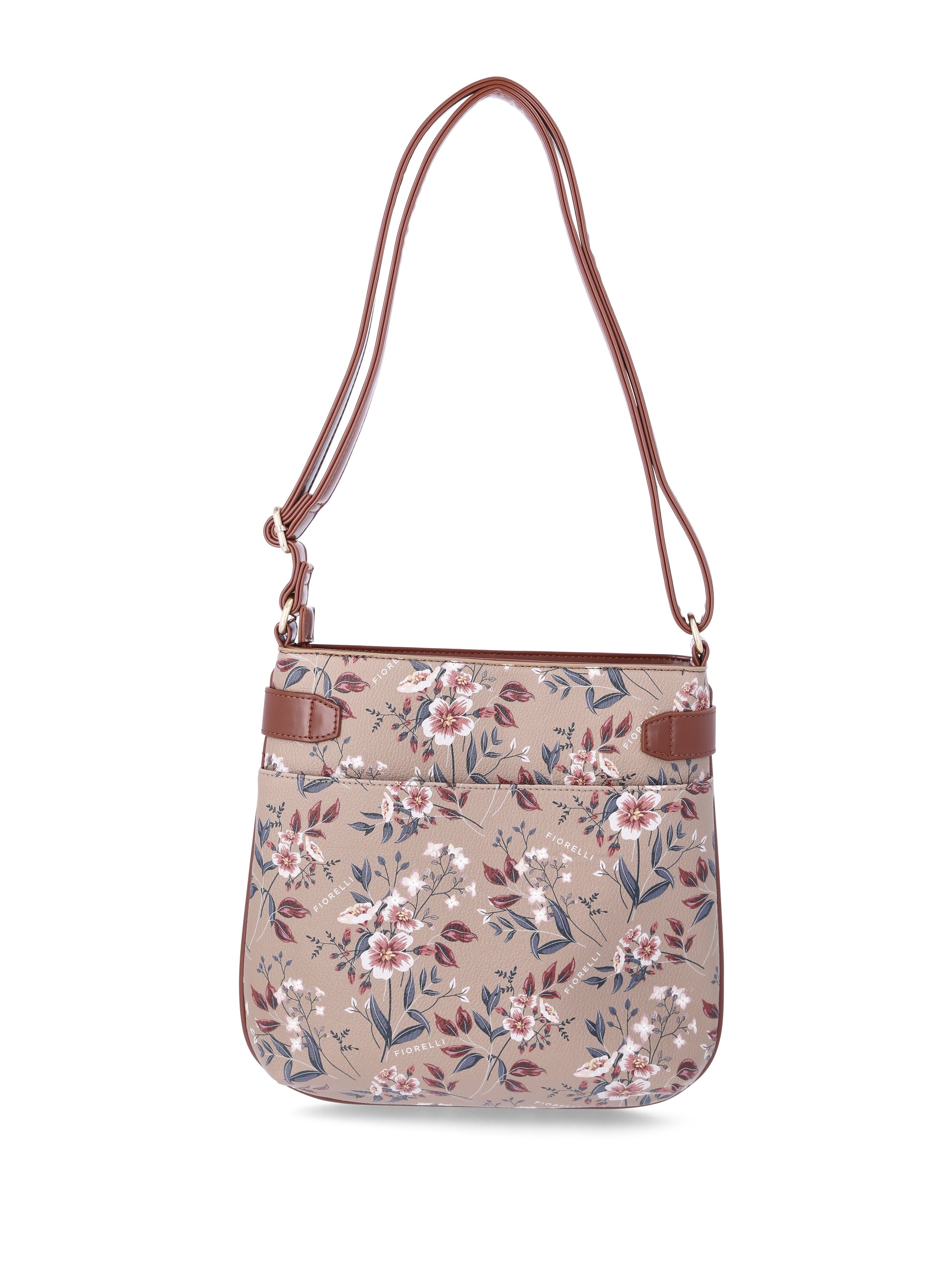 Women'S Lila Crossbody Handbag, Brown Floral