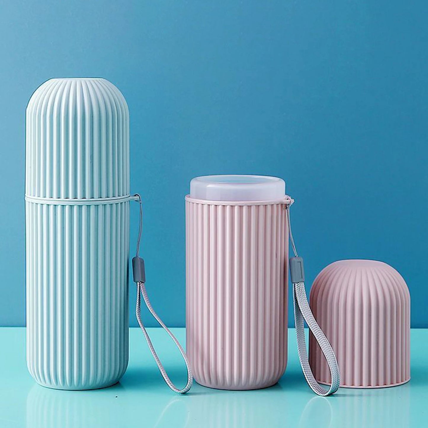 Toothbrush Travel Case Toothbrush Travel Containers Travel Toothbrush Cup Holder for Traveling Bathroom Business Camping School