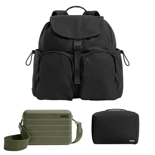 The On-The-Go Travel Backpack Set by Away