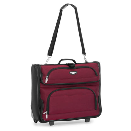 Amsterdam Rolling Garment Bag, Red
