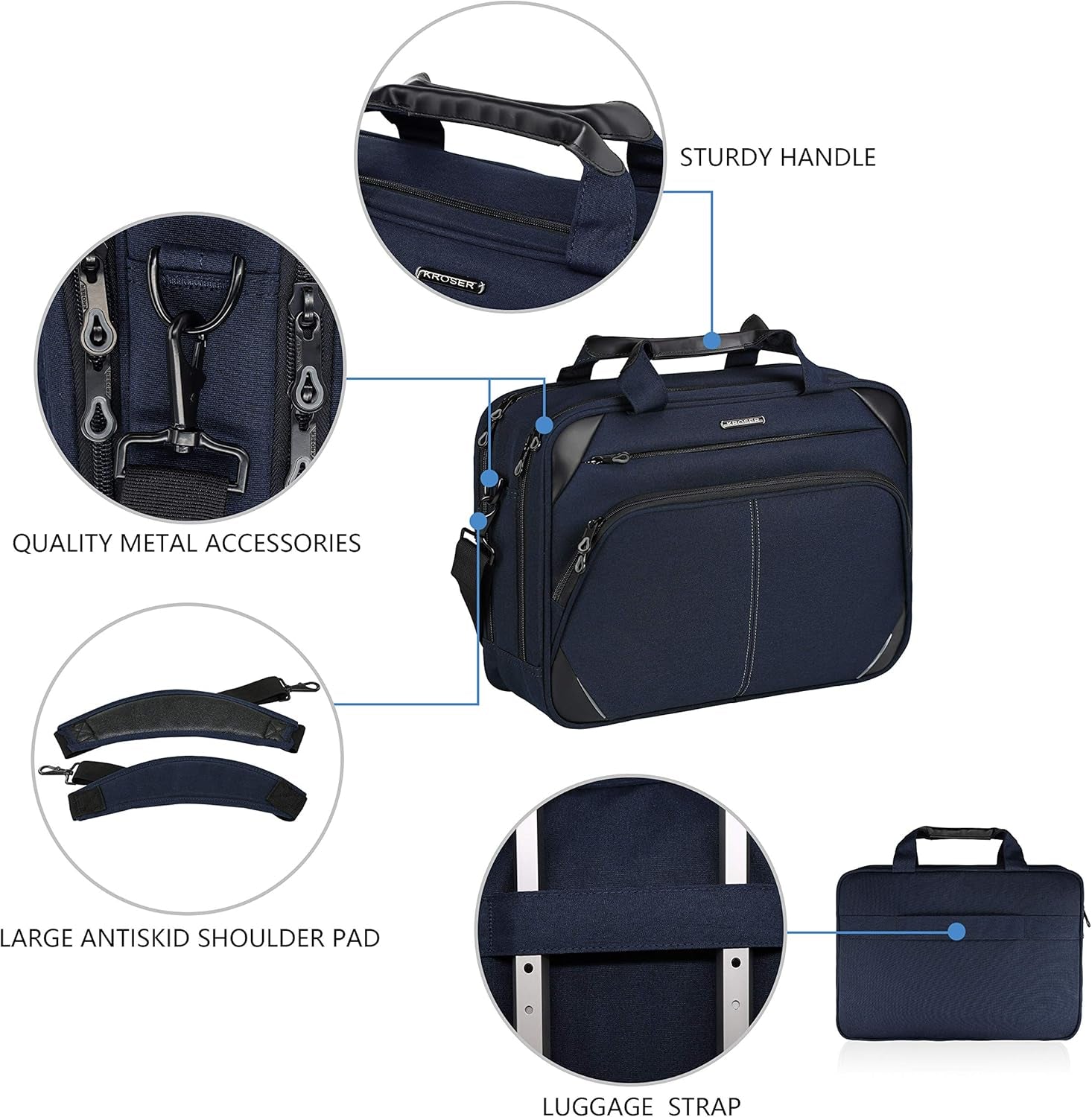 Laptop Bag 15.6 Inch Briefcase Shoulder Bag