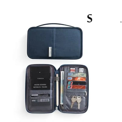 Women Travel Passport Holder Cover Case Organizer Multi-Function Men Waterproof Family Document Organizer Travel Accessories Bag