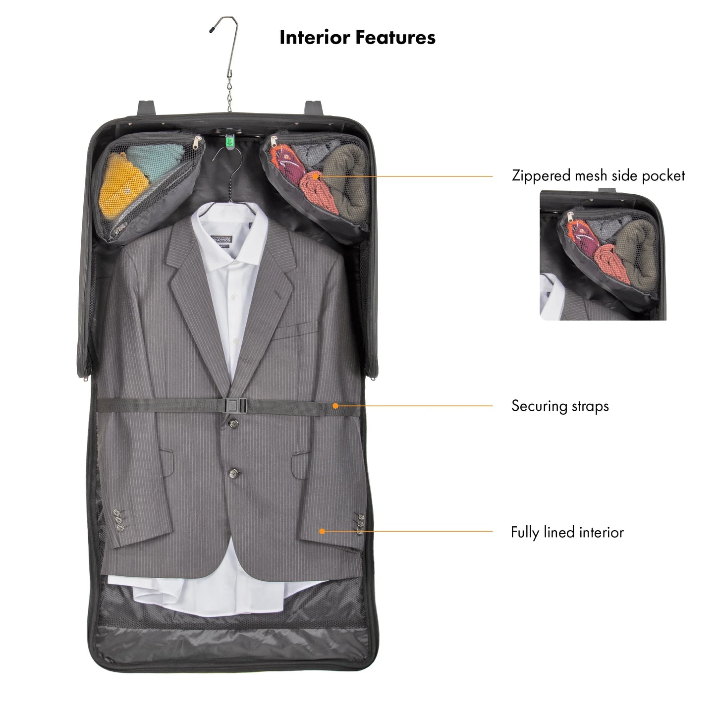 Amsterdam Rolling Garment Bag, Red