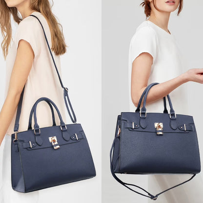 Women Handbags and Purses Ladies Shoulder Bag Top Handle Satchel Tote Work Bag with Wallet