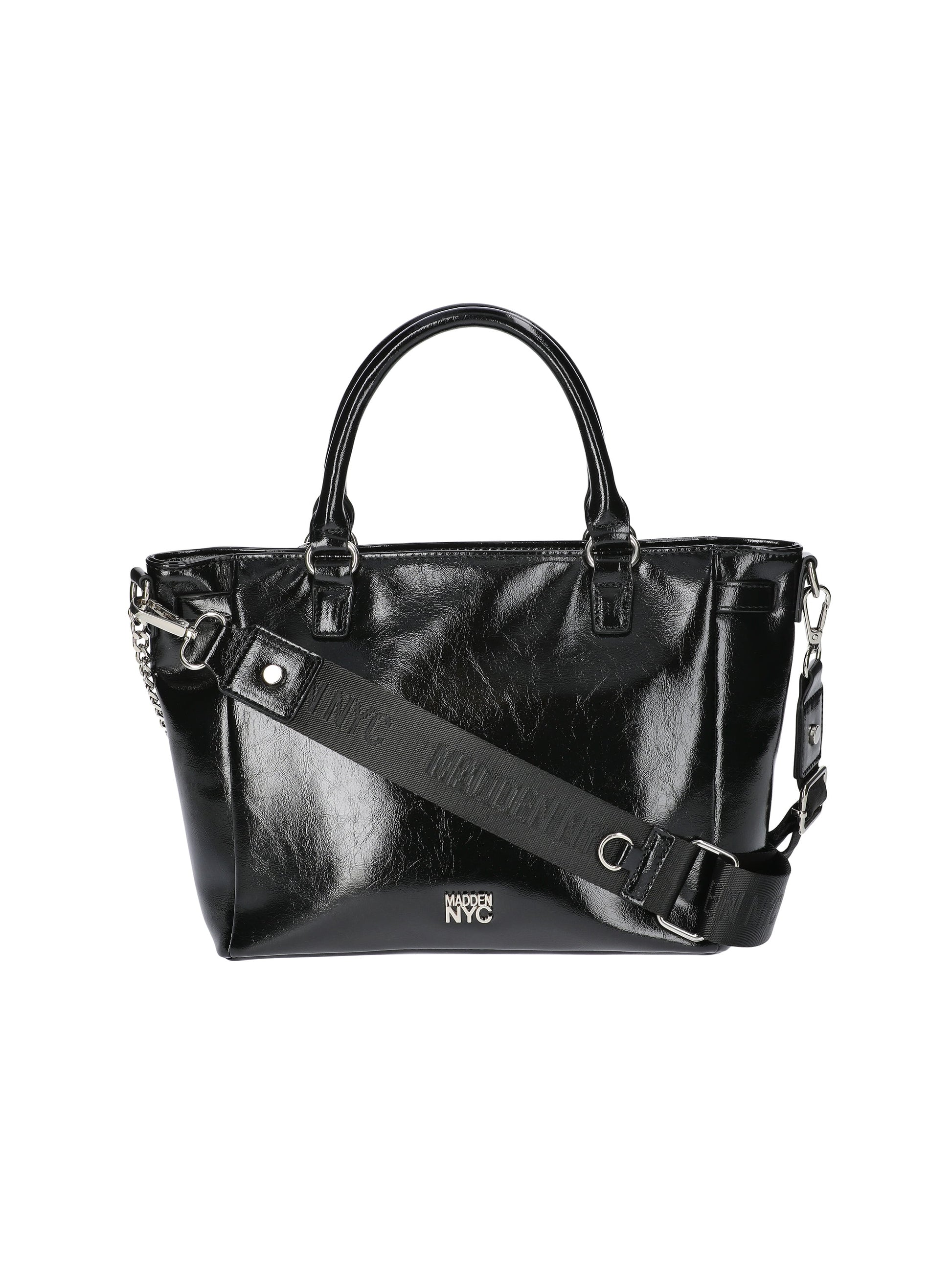 Women'S Top Handle Satchel Handbag, Black