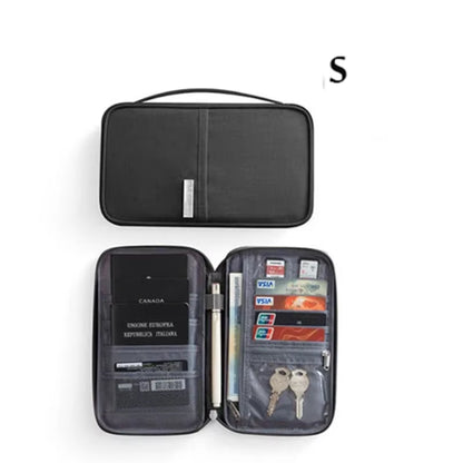 Women Travel Passport Holder Cover Case Organizer Multi-Function Men Waterproof Family Document Organizer Travel Accessories Bag