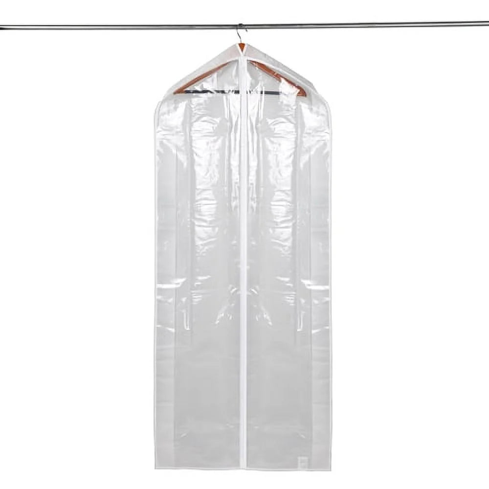 (5 Pack)  Suit and Dress Hanging Bag, Arctic White / Non-Woven