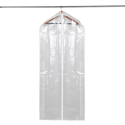 (5 Pack)  Suit and Dress Hanging Bag, Arctic White / Non-Woven