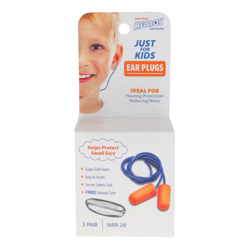 Just for Kids Ear Plugs-6 Pack (18 Total Pairs)