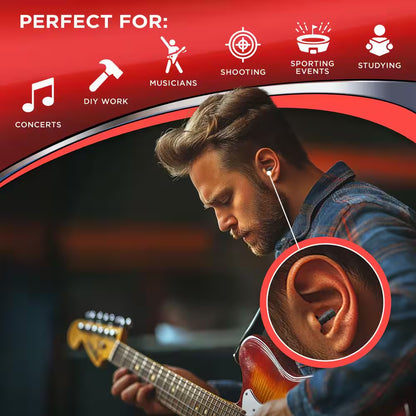 Rock N' Roll Ear Plugs-6 Pack (6 Total Pairs)